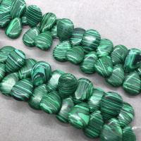 Natürliche Malachit Perlen, Tropfen, poliert, DIY, grün, 10x12mm, Länge:ca. 17 cm, ca. 28PCs/Strang, verkauft von Strang