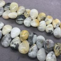 Natürliche verrückte Achat Perlen, Verrückter Achat, Tropfen, poliert, DIY, gemischte Farben, 10x12mm, Länge:ca. 17 cm, ca. 28PCs/Strang, verkauft von Strang