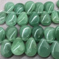 Green Aventurine Bead, Teardrop, polished, DIY, green Approx 17 cm, Approx 