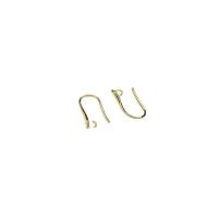 Brass Hook Earwire, gold color plated, DIY, golden 