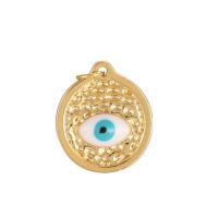 Cubic Zirconia Micro Pave Brass Pendant, plated, DIY & micro pave cubic zirconia & enamel 