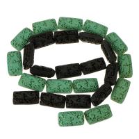 Synthetic Cinnabar Beads, carved Approx 17.5 Inch 