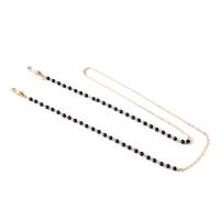 Seedbead Glasses Chain, with brass chain, portable & Unisex Approx 72 cm 