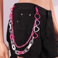 Zinc Alloy Waist Chain, with Acrylic, fashion jewelry & Unisex Approx 40 cm, Approx 48 cm 