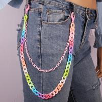 Zinc Alloy Waist Chain, with Resin, fashion jewelry & Unisex Approx 40 cm, Approx 58 cm 