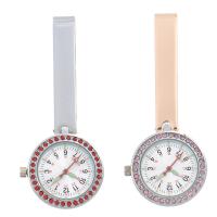 Reloj Colgante, aleación de zinc, con Vidrio, sin impermeables & unisexo & con diamantes de imitación, más colores para la opción, 28*8mm, Vendido por UD