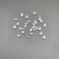 Kunststoff Stud Ohrring, weiß, 3.09x2.86mm, 10000PCs/Tasche, verkauft von Tasche