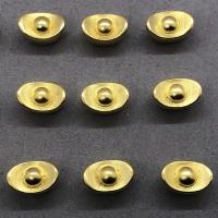 Brass Jewelry Beads, Ingot, gold color plated, DIY, golden 