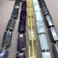 Mixed Gemstone Beads, Natural Stone, Rectangle, polished, DIY & faceted Approx 38 cm 