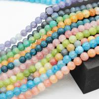 Crackle Glass Beads, Round, DIY 8mm Approx 14.96 Inch 