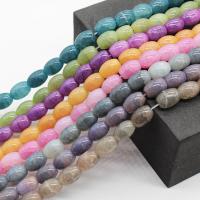 Crackle Glass Beads, Drum, DIY Approx 14.96 Inch 