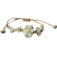Bracelets en porcelaine, avec cordon de polyester, pour femme, plus de couleurs à choisir Environ 21 cm, Vendu par PC