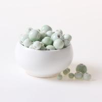 Placage Perle Porcelaine, fait à la main, DIY, vert, Vendu par sac
