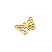 Stainless Steel Hollow Pendant, 304 Stainless Steel, Butterfly, Vacuum Ion Plating, fashion jewelry 