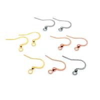 Stainless Steel Hook Earwire, 316 Stainless Steel, Galvanic plating, fashion jewelry & polished & DIY & Unisex 