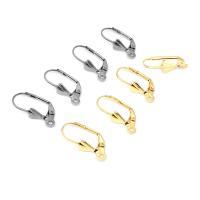 304 Stainless Steel Lever Back Earring Wires, Galvanic plating, fashion jewelry & polished & DIY & Unisex Approx 1.7mm 