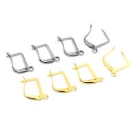 Stainless Steel Hook Earwire, 304 Stainless Steel, Rhombus, Galvanic plating, polished & DIY & Unisex Approx 1.6mm 