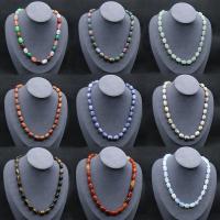 Драгоценный камень Ожерелья, Полудрагоценный камень, полированный, ювелирные изделия моды & различные материалы для выбора длина:Приблизительно 18.9-19.69 дюймовый, продается Strand