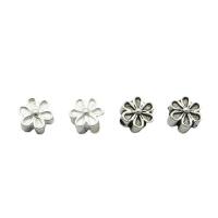 Sterling Silver Spacer Beads, 925 Sterling Silver, Flower, DIY Approx 1mm 