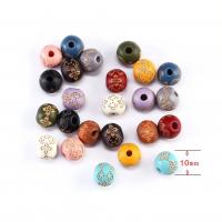 Druck Holz Perlen, rund, DIY, keine, 10mm, verkauft von PC