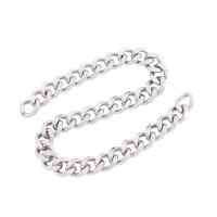 Stainless Steel Curb Chain, 304 Stainless Steel, DIY, silver color 