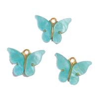 Acrylic Zinc Alloy Pendant, with Zinc Alloy, Butterfly, gold color plated, fashion jewelry Approx 