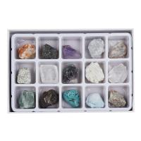 Ores Minerals Specimen, with paper box & Plastic, mixed colors 