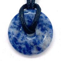 Gemstone ювелирные изделия Кулон, Полудрагоценный камень, Кольцевая форма, различные материалы для выбора, Много цветов для выбора, 25mm, продается PC
