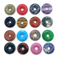 Joyas de piedras preciosas colgante, Donut, diferentes materiales para la opción, más colores para la opción, 20mm, Vendido por UD
