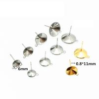 Stainless Steel Earring Drop Component, 304 Stainless Steel, Galvanic plating, fashion jewelry & polished & DIY & Unisex 