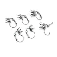 304 Stainless Steel Lever Back Earring Settings, polished, fashion jewelry & DIY & Unisex original color 
