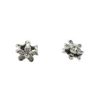Sterling Silver Spacer Beads, 925 Sterling Silver, Flower, vintage & DIY Approx 1.5mm 