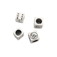 Sterling Silver Spacer Beads, 925 Sterling Silver, Square, vintage & DIY Approx 4.3mm 