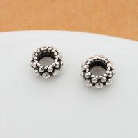 925 Sterling Silver Large Hole Bead, vintage & DIY Approx 3.4mm 