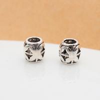 925 Sterling Silver Large Hole Bead, vintage & DIY & hollow Approx 2.8mm 