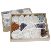Natural Stone Quartz Cluster, mixed colors, 6-9cm 