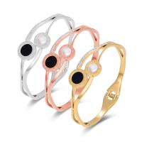 Acier titane bracelet ordinaire, bijoux de mode & pour femme & avec strass, plus de couleurs à choisir Vendu par PC