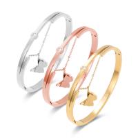 Acier titane bracelet ordinaire, papillon, bijoux de mode & pour femme & avec strass, plus de couleurs à choisir cm, Vendu par PC