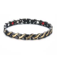 Stainless Steel Healing Bracelets, 304 Stainless Steel, Vacuum Ion Plating, fashion jewelry & Unisex, 7mm Approx 7.87 Inch 