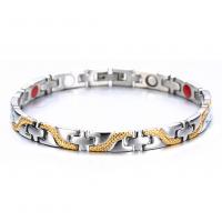 Stainless Steel Healing Bracelets, 304 Stainless Steel, fashion jewelry & Unisex, 7mm Approx 7.87 Inch 