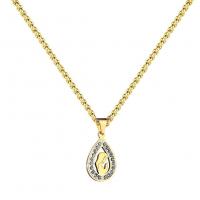 Stainless Steel Jewelry Necklace, 304 Stainless Steel, fashion jewelry & for woman & with rhinestone Approx 19.68 Inch 