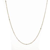 Brass Necklace Chain, with 1.18 inch extender chain, Stick, 14K gold-filled, fashion jewelry & DIY, golden, 1.3mm Approx 7.5 Inch 