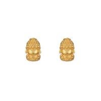 Brass Slide Charm, Buddha, 14K gold-filled, DIY, golden Approx 4mm 