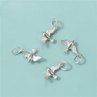 Sterling Silver Animal Pendants, 925 Sterling Silver, swallow, DIY, silver color Approx 4mm 