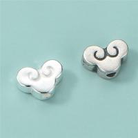 Sterling Silver Spacer Beads, 925 Sterling Silver, Cloud, DIY Approx 1.6mm 