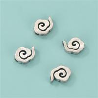 Sterling Silver Spacer Beads, 925 Sterling Silver, Cloud, vintage & DIY Approx 2.5mm 