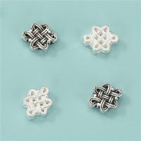 Sterling Silver Spacer Beads, 925 Sterling Silver, Chinese Knot, DIY & hollow Approx 1mm 
