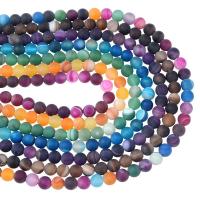 Natürliche Streifen Achat Perlen, rund, DIY & verschiedene Größen vorhanden & verschiedene Stile für Wahl, keine, Länge:ca. 14.96 ZollInch, verkauft von Strang