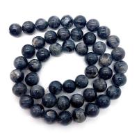 Labradorit Perlen, rund, DIY & verschiedene Größen vorhanden, schwarz, Länge:ca. 14.96 ZollInch, verkauft von Strang