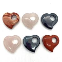 Joyas de piedras preciosas colgante, Corazón, Bricolaje & diferentes materiales para la opción, más colores para la opción, 30x30mm, Vendido por UD